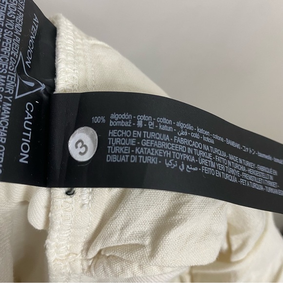 NWT Zara The Mercer Jogger 100% Cotton Jeans in Ecru Cream size XXL - Picture 13 of 16